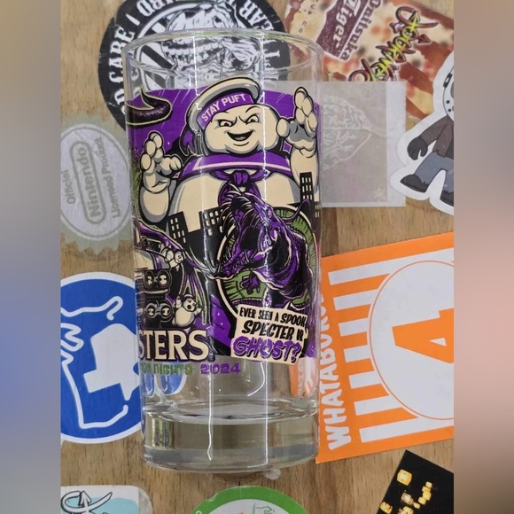 Ghostbusters Frozen Empire Universal Studios Halloween Horror Nights 2024 Glass - Picture 7 of 8